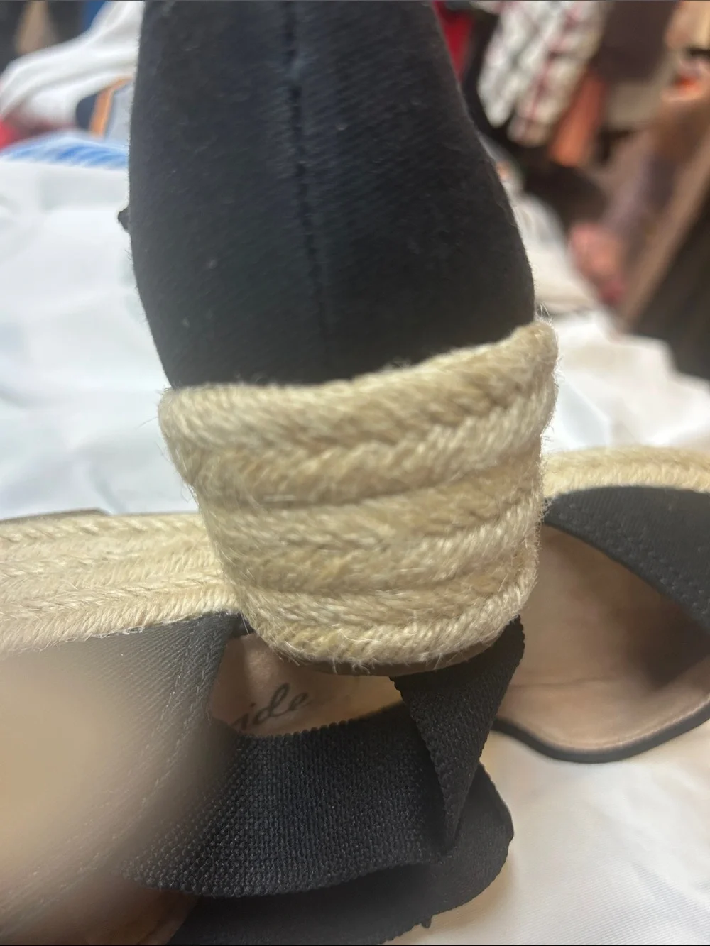 Life Stride Black Canvas Bow Espadrilles (SBED)